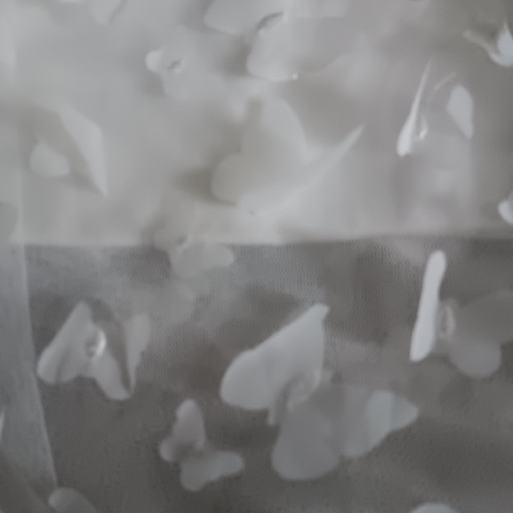 White Embellished A-Line Skirt Knee-Length - Picture 2 of 3